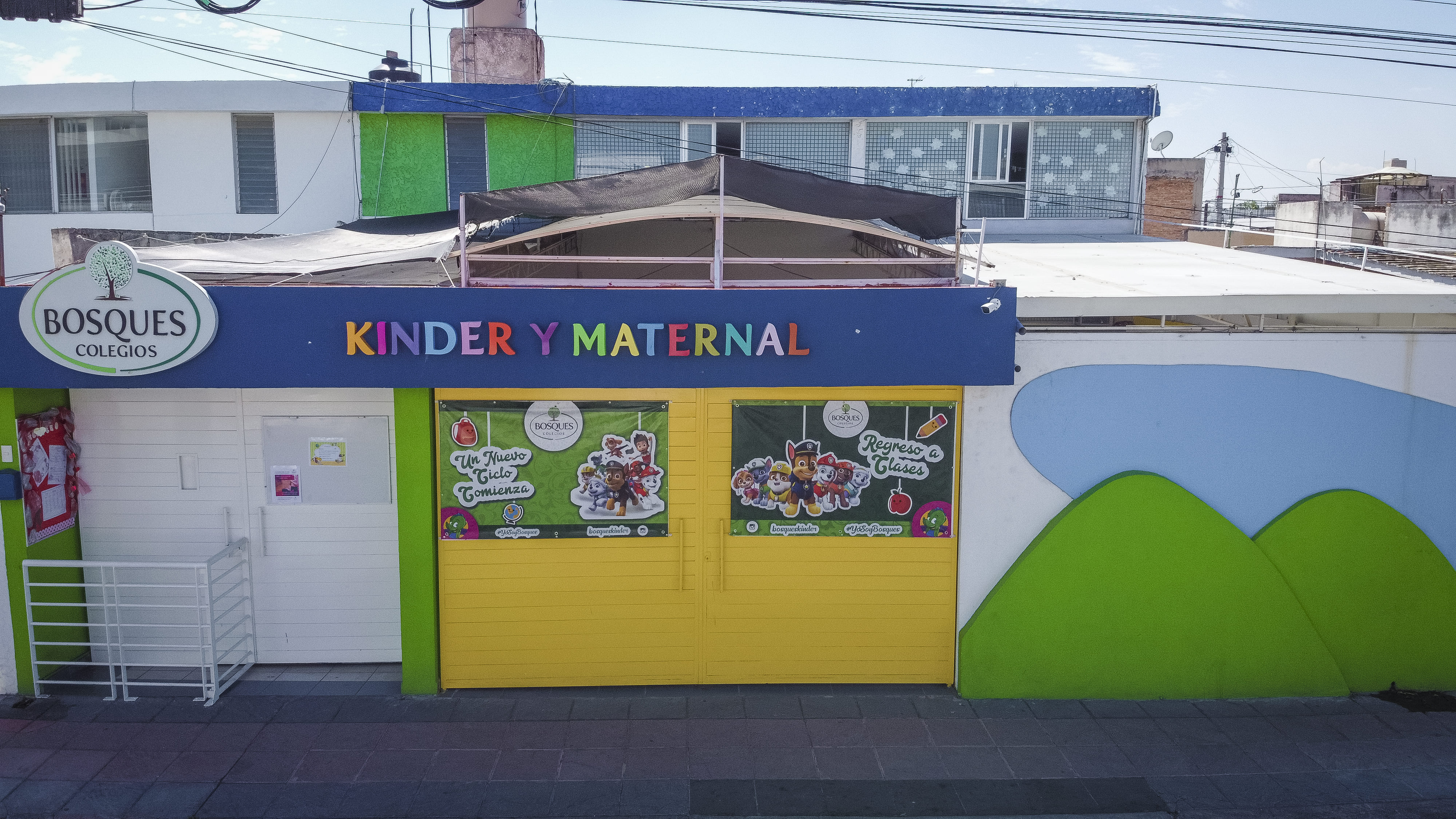 colegio, bosques, maternal